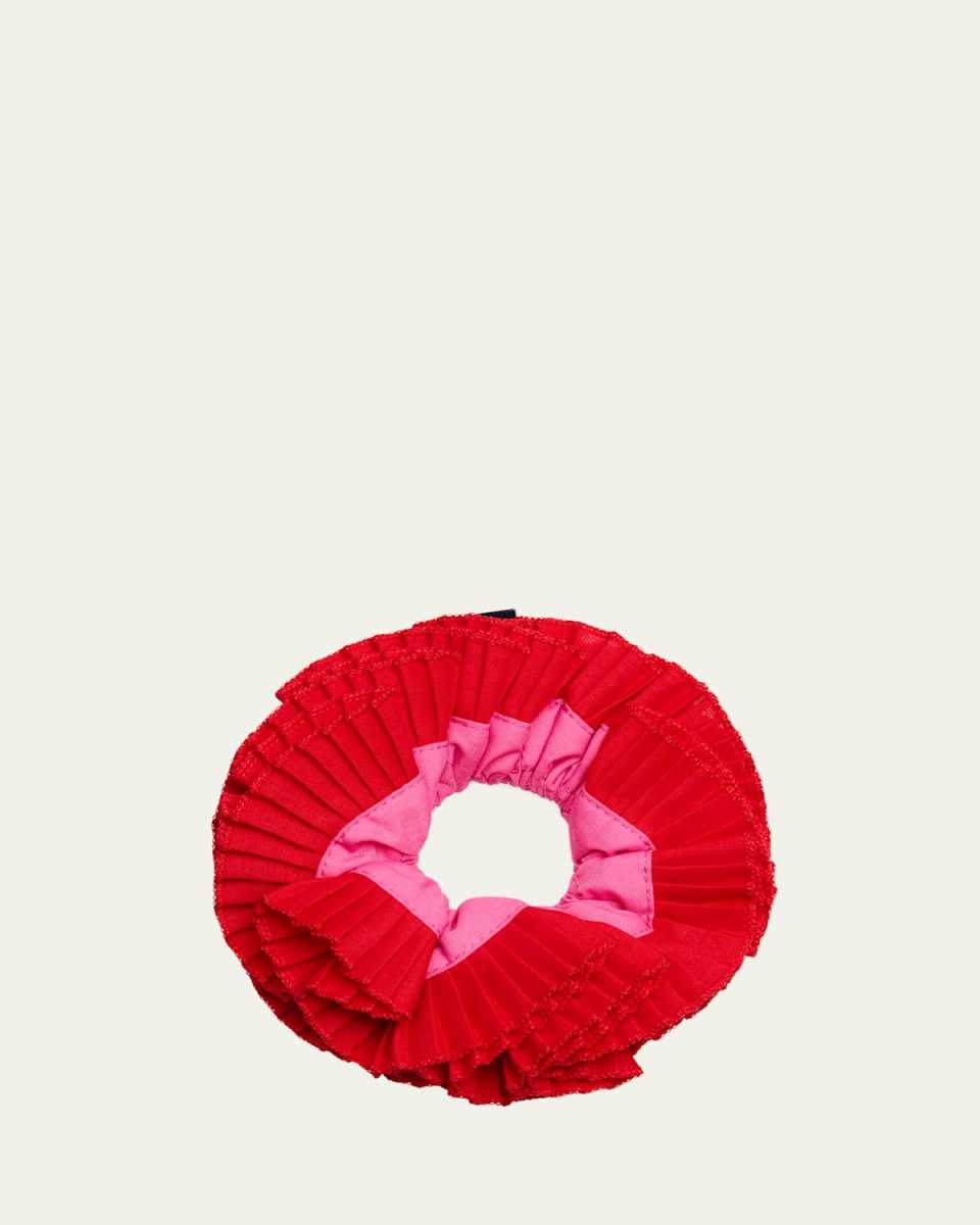 Cowboy Spaghetti Pleated Scrunchie